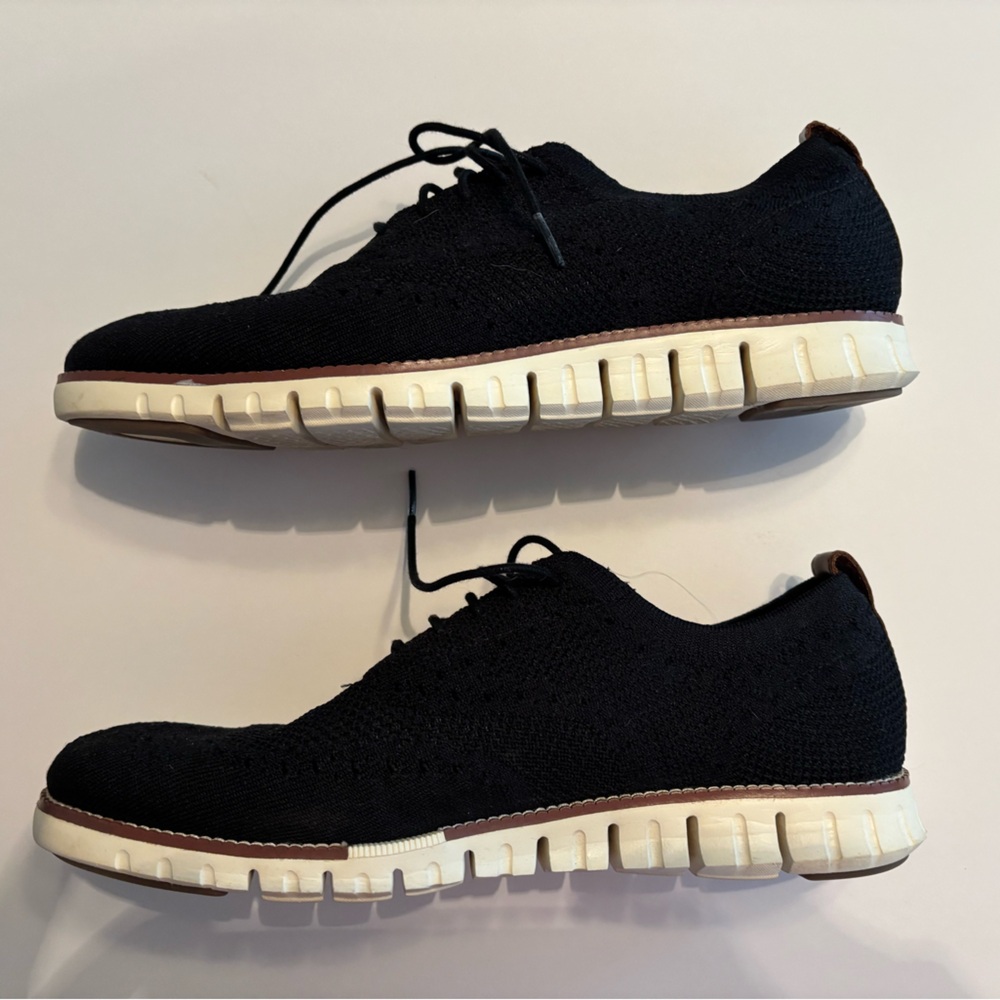 Cole Haan Black and White Sneakers with Modern Design Zero Grand - Picture 1 of 15